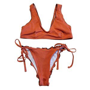M Zaful Bikini Women's Orange Swimsuit Size M
